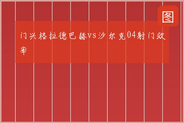 门兴格拉德巴赫vs沙尔克04射门效率